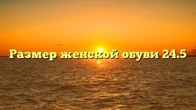 Размер женской обуви 24.5